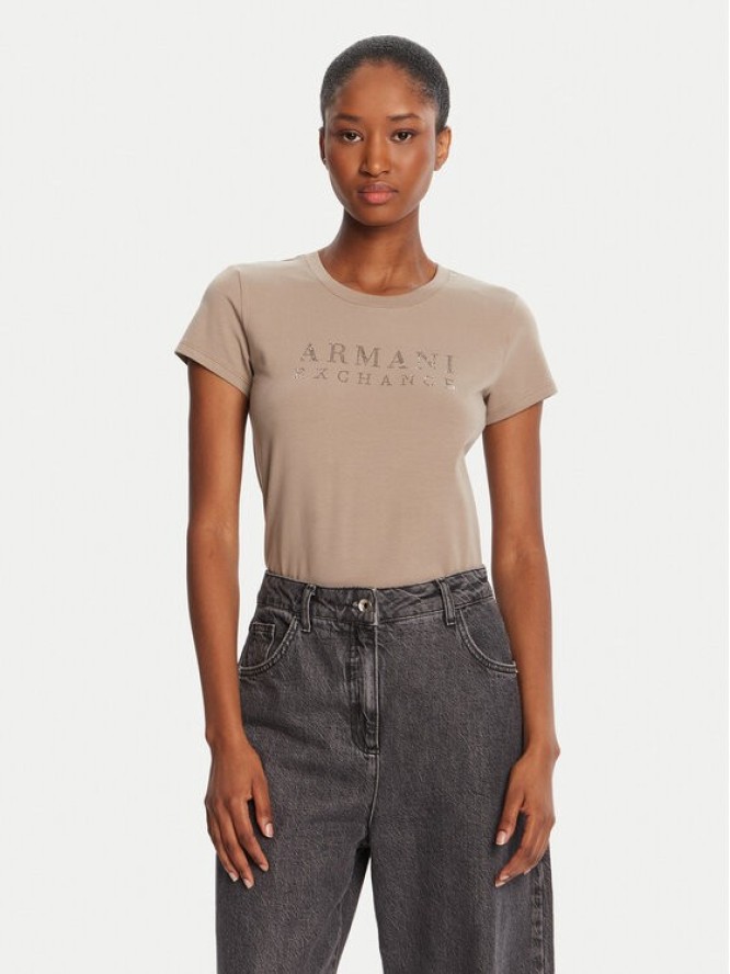 Armani Exchange T-Shirt XW001349 AF17173 U6242 Beżowy Regular Fit