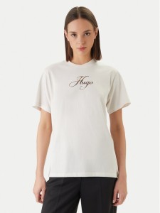 HUGO T-Shirt Vintage 50560566 Écru Regular Fit