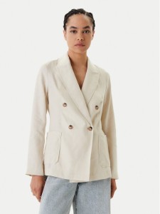 United Colors Of Benetton Marynarka 2AGHDW03E Beżowy Regular Fit