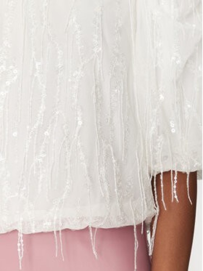 YAS Bluzka Bolina 26036686 Biały Regular Fit