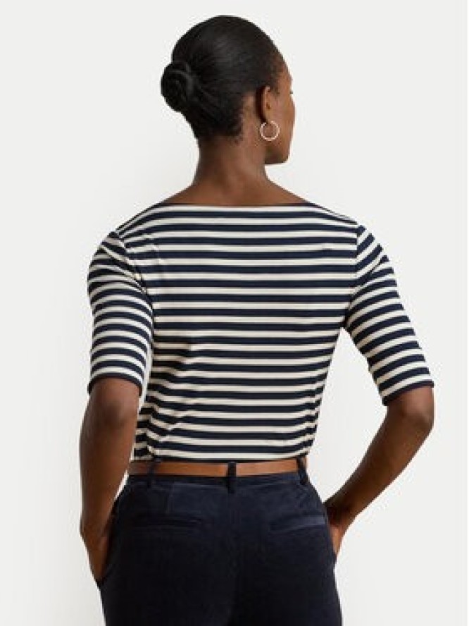 LAUREN RALPH LAUREN Bluzka 200980041002 Biały Slim Fit