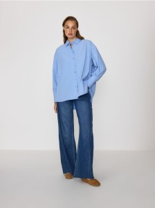 Koszula z bawełny - niebieski
