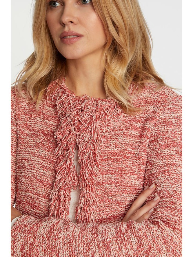 Rich & Royal Kardigan w kolorze czerwonym rozmiar: S