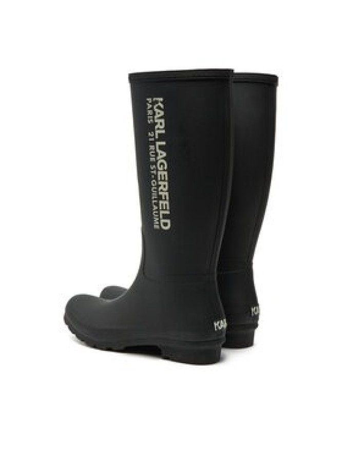 KARL LAGERFELD Kalosze KL47085 Czarny