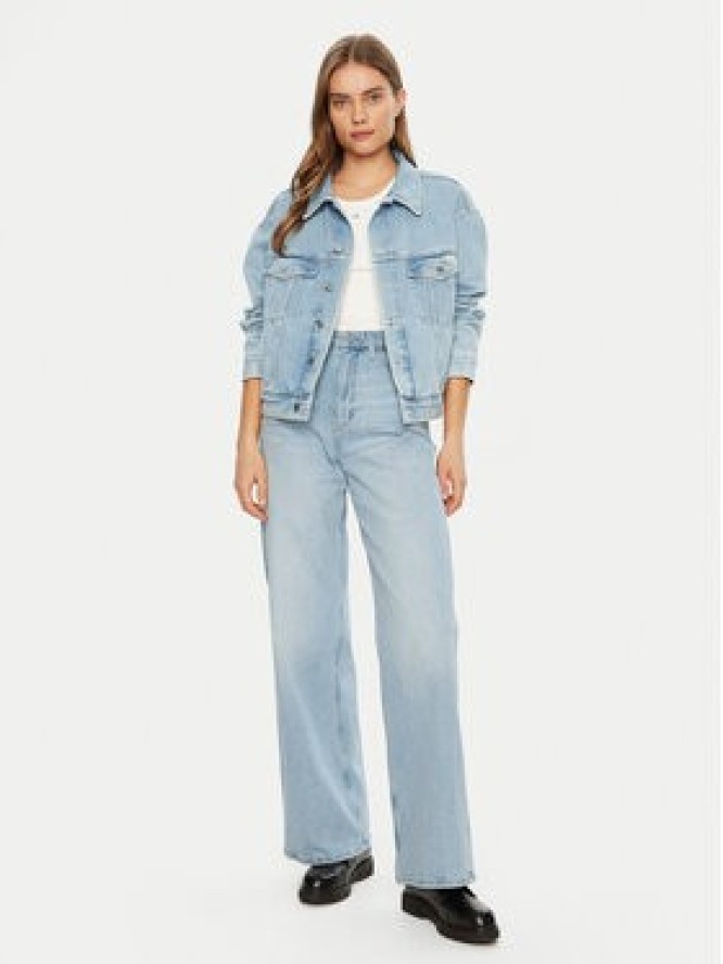 Calvin Klein Jeans Kurtka jeansowa J20J224548 Niebieski Boxy Fit