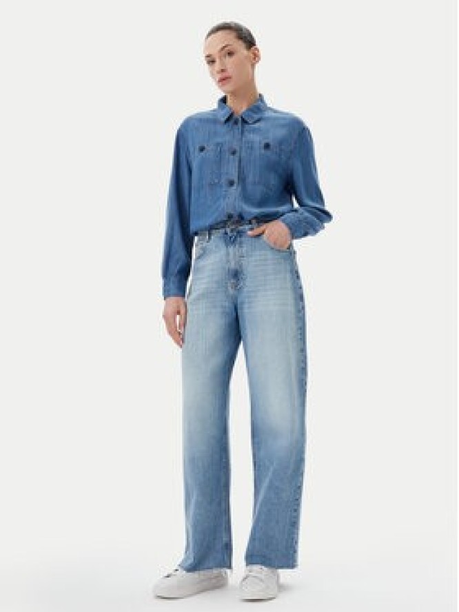 Olsen Kurtka jeansowa 15001600 Niebieski Regular Fit