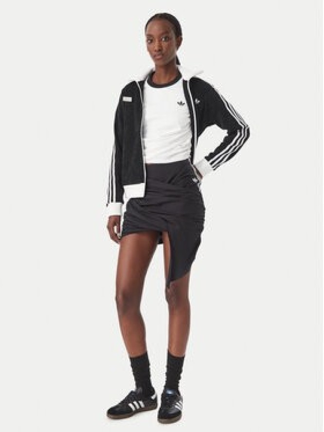 adidas Spódnica mini Adiluna Season 2 X Jennie Wrap-Around Skirt LD8930 Czarny Regular Fit