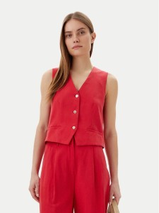 LOLA CASADEMUNT Kamizelka LS2502007 Czerwony Regular Fit