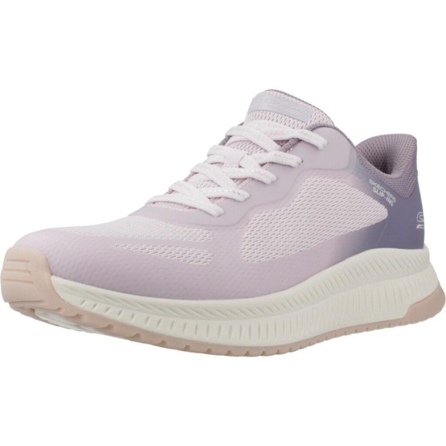 Buty SKECHERS BOBS SQUAD 4 STAPLE LOOK Fioletowy