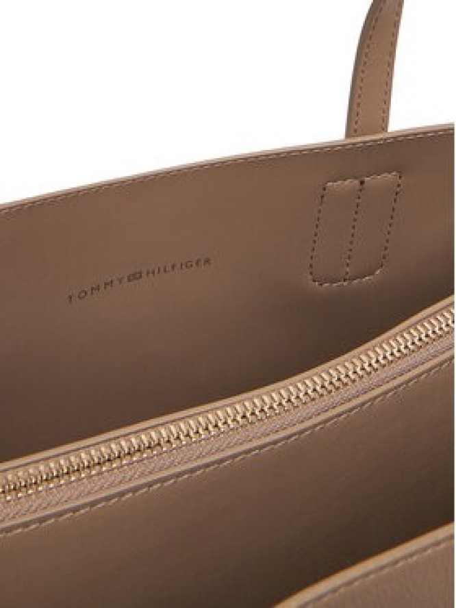 Tommy Hilfiger Torebka Th Distinct Satchel AW0AW17463 Beżowy