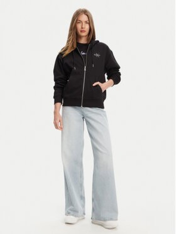 Calvin Klein Jeans Bluza Monologo LV047B270G Czarny Regular Fit