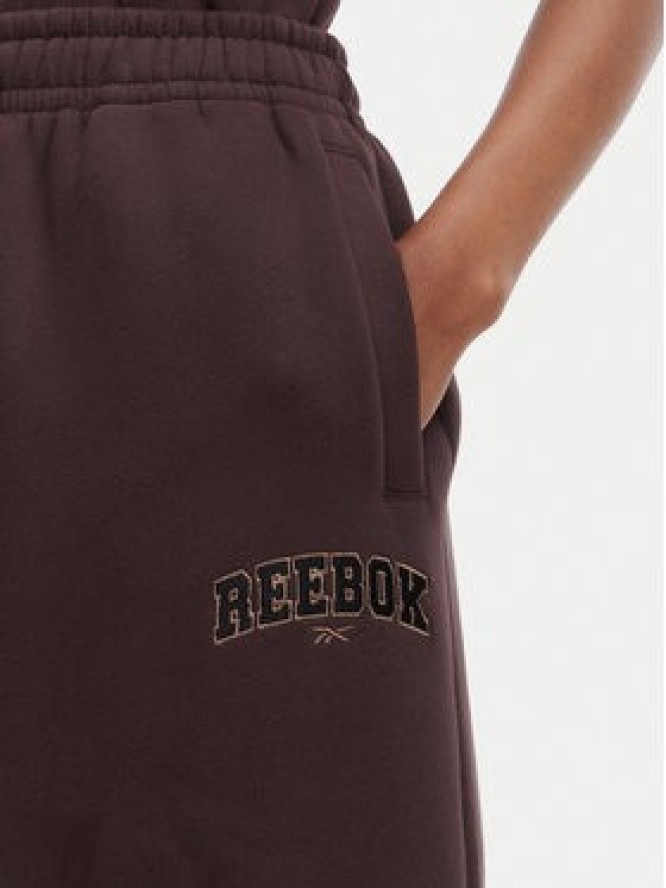 Reebok Spodnie dresowe Iza RK25687CCW Brązowy ciemny Regular Fit
