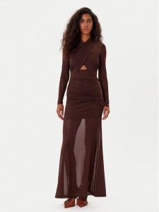 Bardot Sukienka wieczorowa Veria 59987DB Brązowy Regular Fit