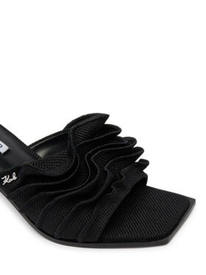 KARL LAGERFELD Klapki Karmel KL33604 Czarny