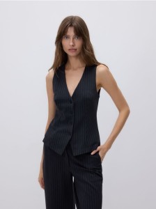 Taliowana kamizelka - ciemnoszary