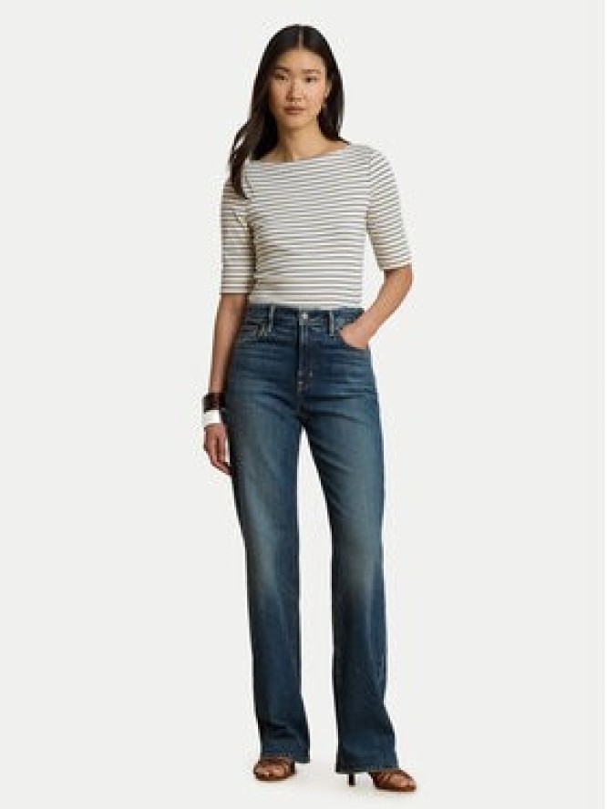 LAUREN RALPH LAUREN Bluzka Judy 200P13919005 Kremowy Regular Fit