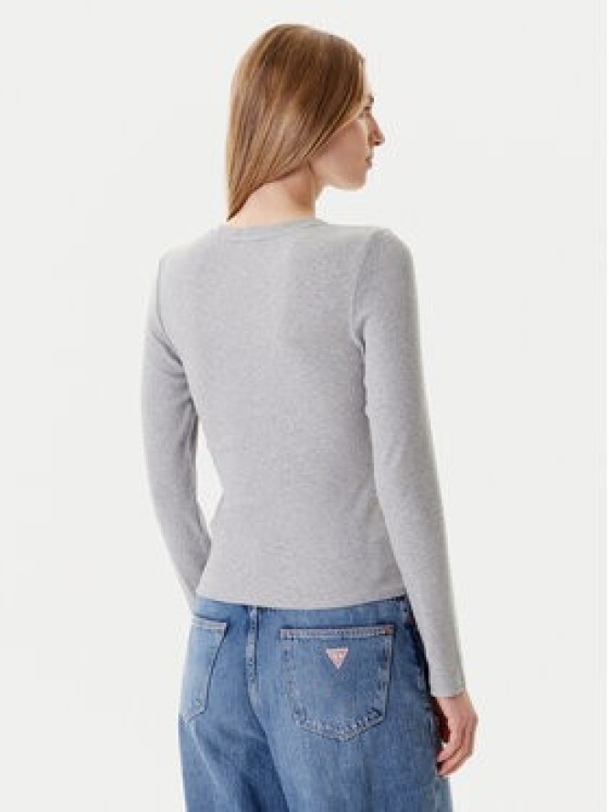 Guess Jeans Bluzka W5YP38 KA0H1 Szary Slim Fit