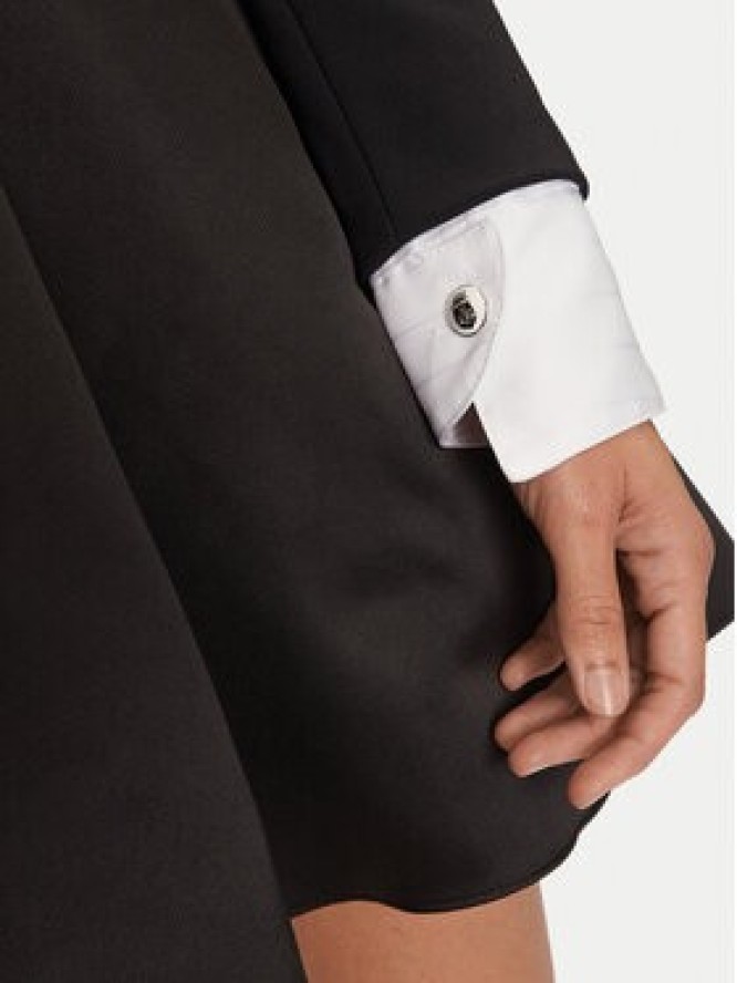 Elisabetta Franchi Sukienka koktajlowa AB-710-47E2-V560 Czarny Regular Fit