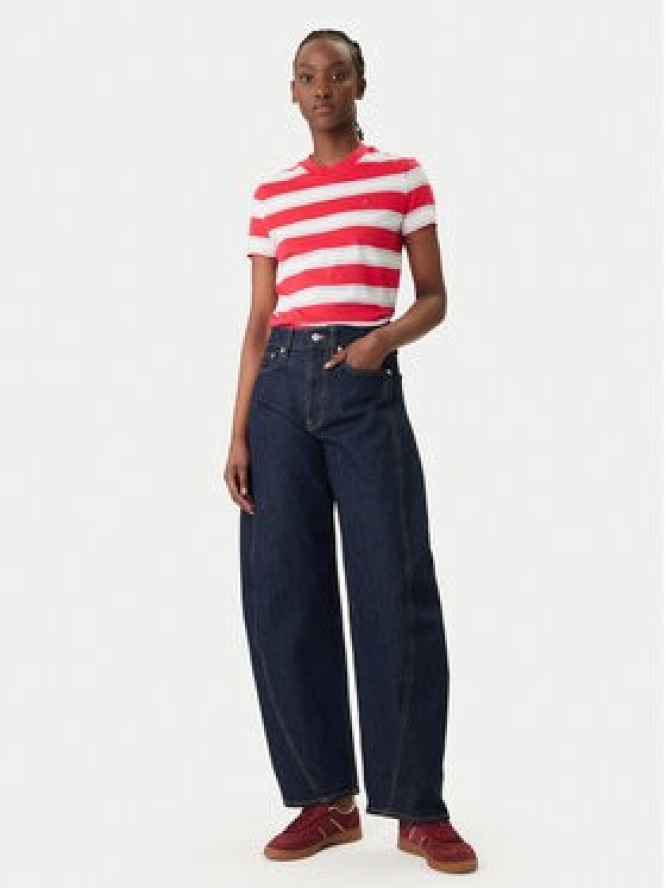 Tommy Jeans T-Shirt DW0DW21834 Czerwony Regular Fit
