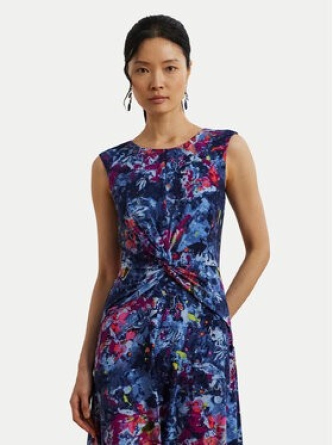 LAUREN RALPH LAUREN Sukienka koktajlowa 200973610001 Granatowy Regular Fit