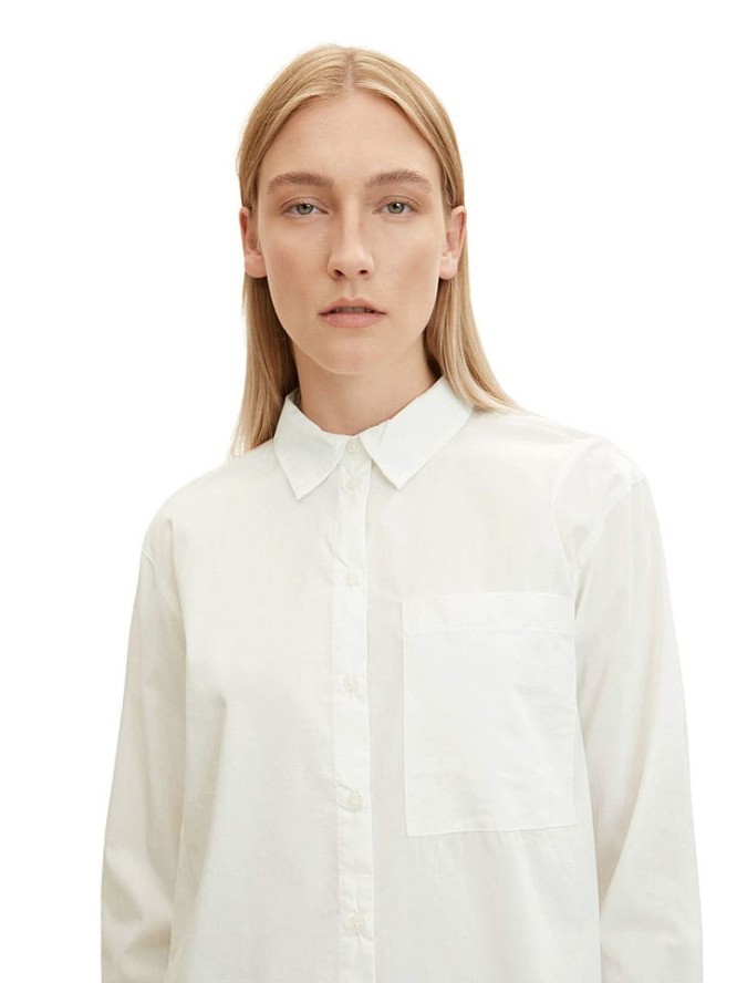 Tom Tailor Koszula w kolorze kremowym rozmiar: 44