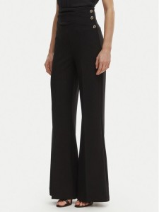 Rinascimento Spodnie palazzo CFC0020264002 Czarny Flare Fit