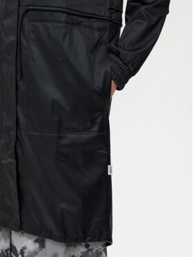 Rains Kurtka przeciwdeszczowa String W 18550 Czarny Regular Fit