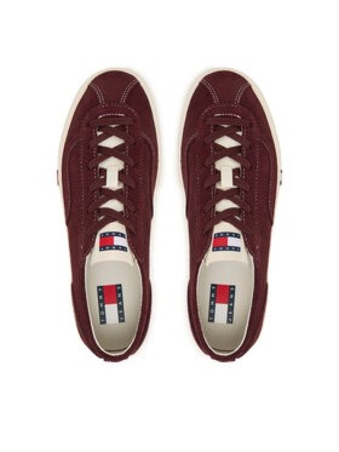 Tommy Jeans Sneakersy Archive Y2K EN0EN03135 Bordowy