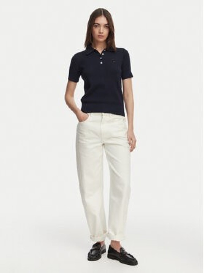 Tommy Hilfiger Polo WW0WW49362 Granatowy Slim Fit