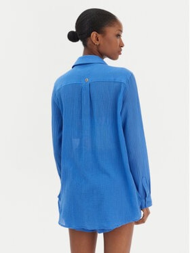 Seafolly Koszula Breeze 55428-TO Niebieski Regular Fit