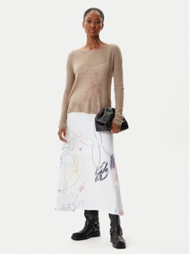 Desigual Sukienka codzienna Kala 25WWVK25 Biały Slim Fit