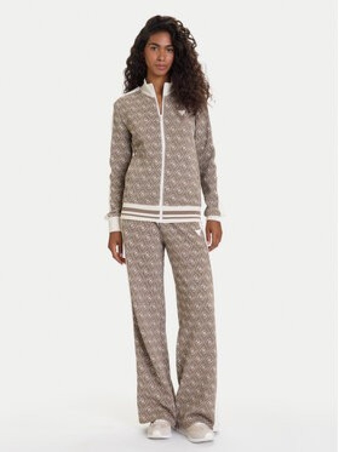 Guess Spodnie dresowe V5BB15 K1990 Brązowy Relaxed Fit