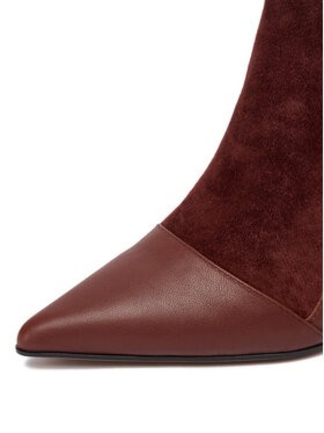 Eva Minge Botki EO-DELLA-GLC9036-5.5-888 Bordowy