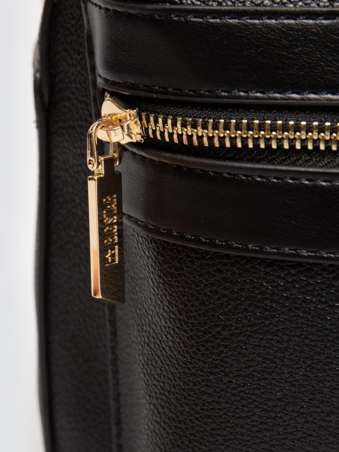 Plecak damski ze skóry ekologicznej czarny Caterinara 906