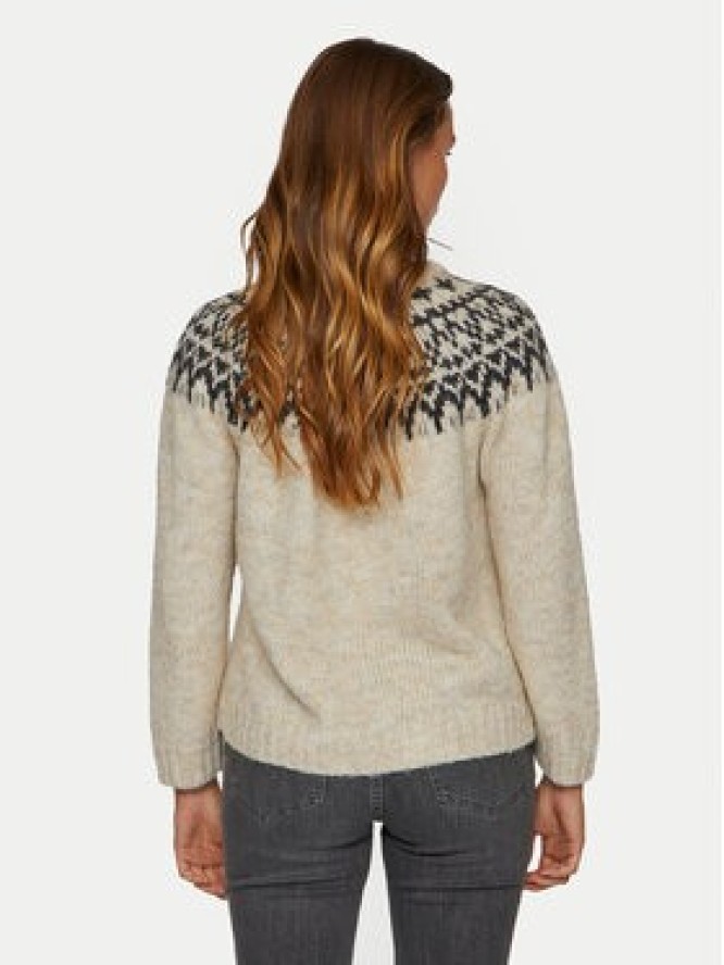 Vila Sweter Ejla 14098853 Beżowy Regular Fit