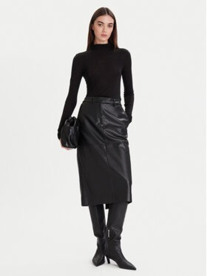 Calvin Klein Sweter LV044D239G Czarny Slim Fit