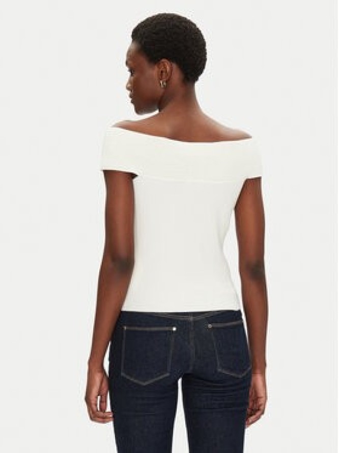 Morgan Sweter 251-MDONA M Biały Slim Fit