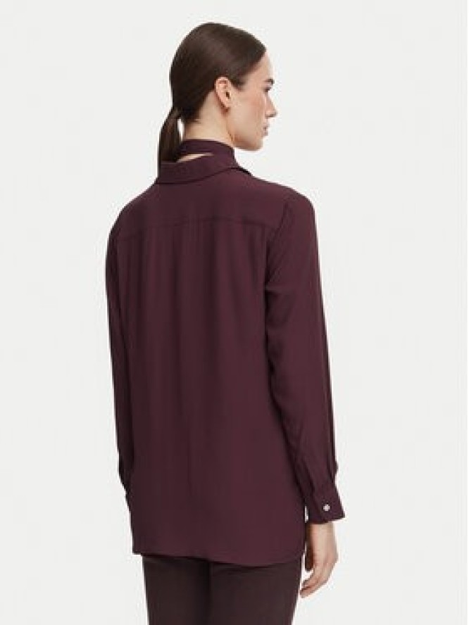 Marella Koszula Orca 2623116041 Bordowy Regular Fit