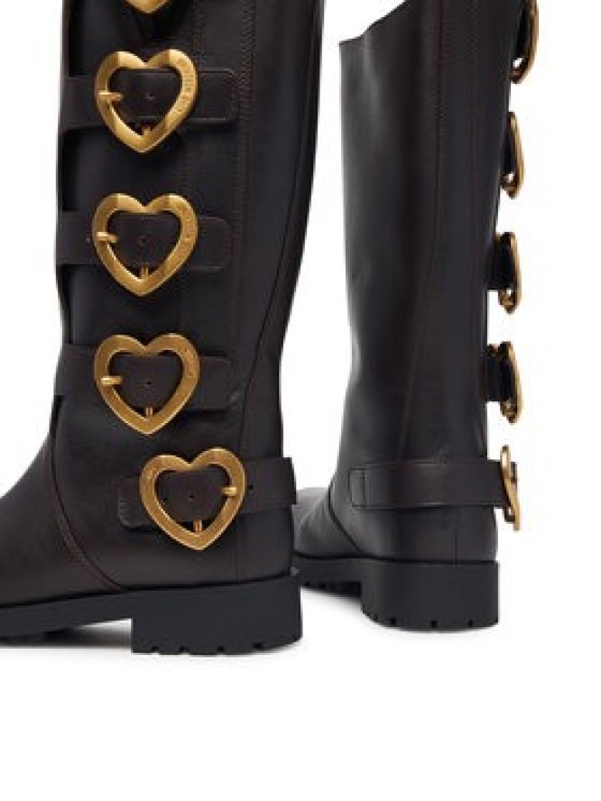 LOVE MOSCHINO Kozaki JA26134G0PIJ0317 Brązowy ciemny