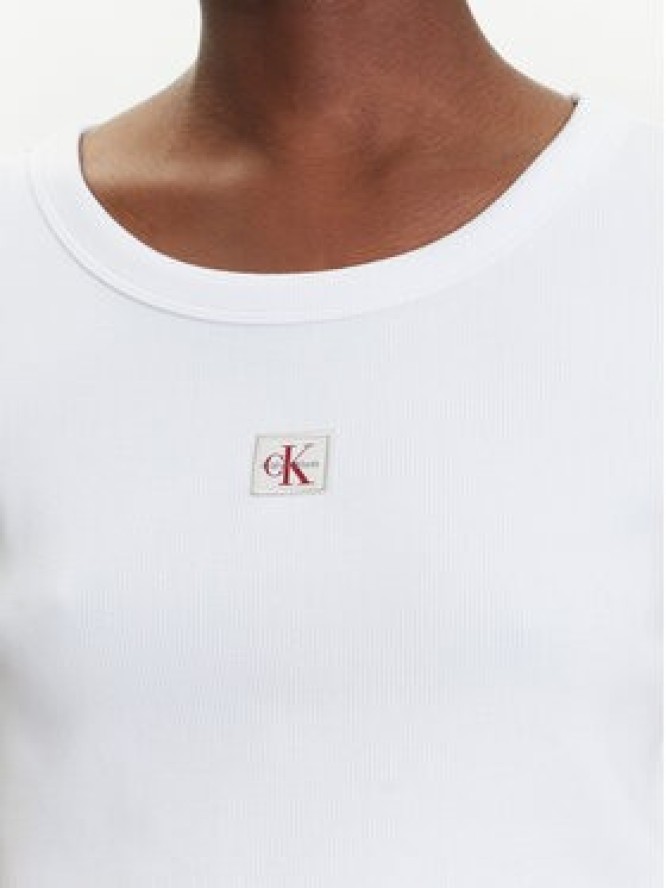 Calvin Klein Jeans T-Shirt LV047C200G Biały Slim Fit