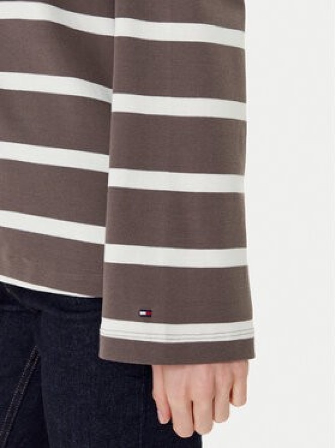 Tommy Hilfiger Bluzka Gold Button WW0WW45760 Brązowy Relaxed Fit