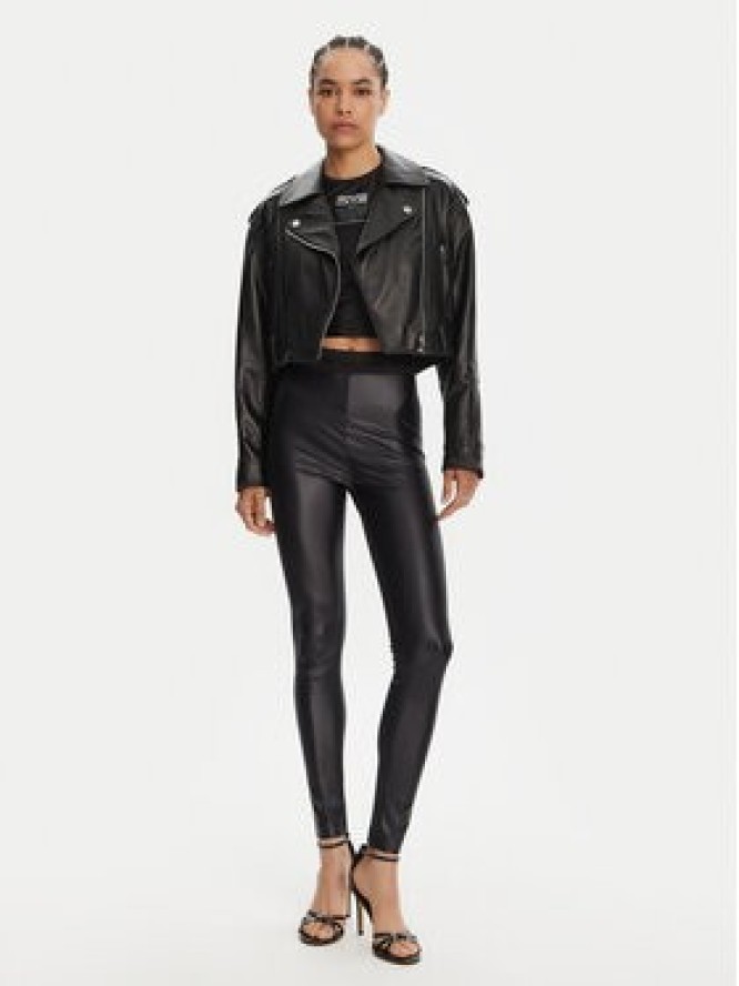 Versace Jeans Couture Legginsy 78HAC101 Czarny Slim Fit