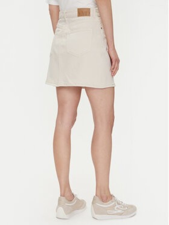 Vero Moda Spódnica jeansowa Tessa 10301536 Écru Regular Fit