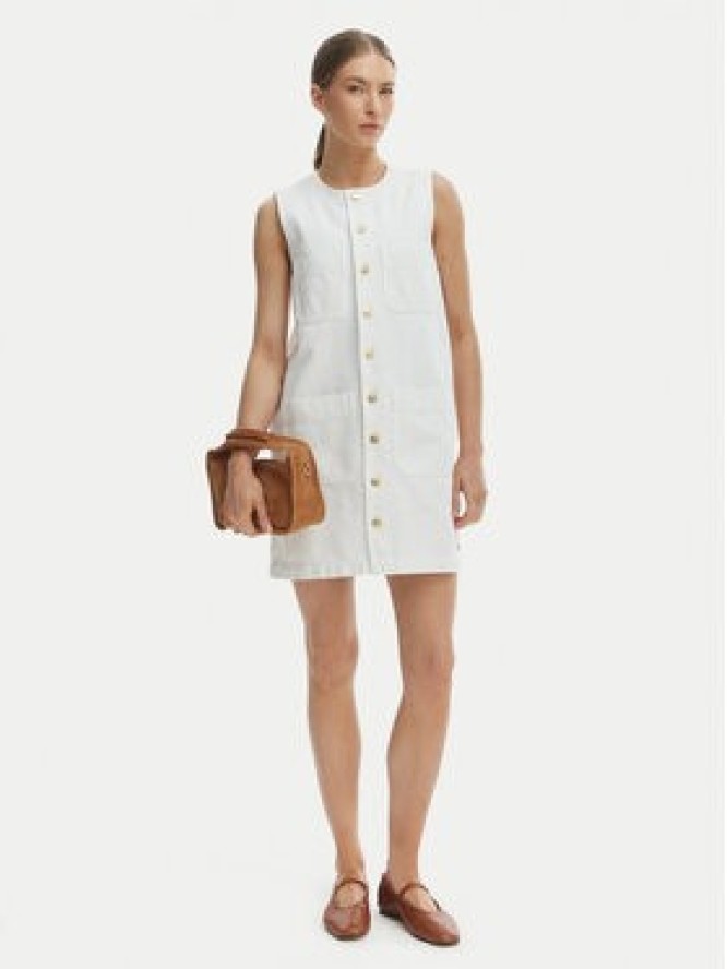 Tommy Hilfiger Sukienka codzienna WW0WW48584 Biały Regular Fit