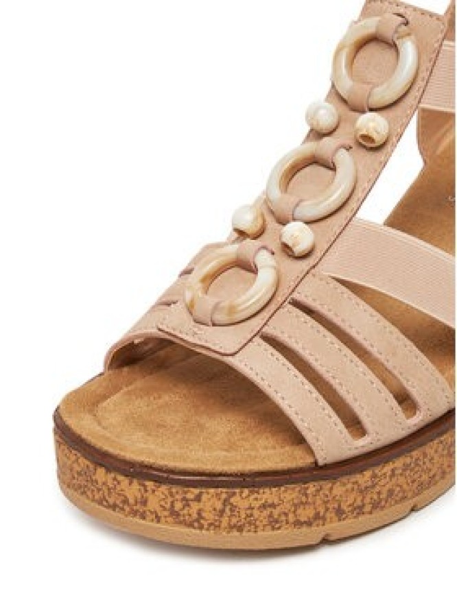 Rieker Sandały 63778-31 Beżowy