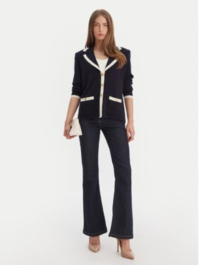 Luisa Spagnoli Kardigan Meridien 100357 Granatowy Regular Fit