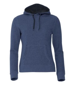clique Classic Hoody Women bluza z kapturem blue melange