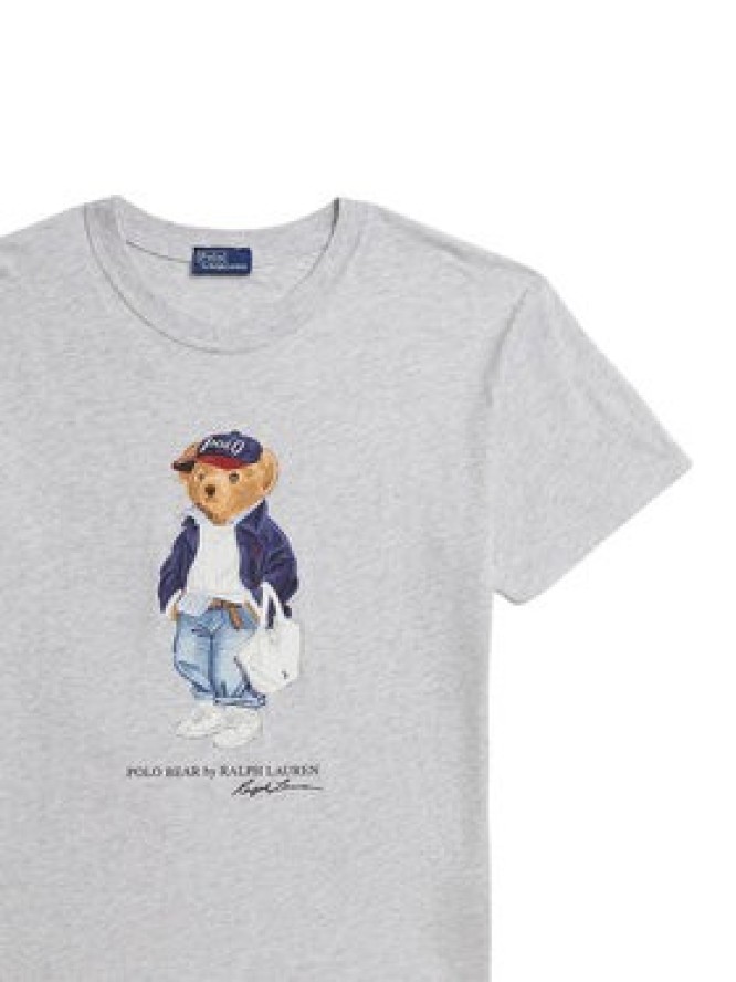 Polo Ralph Lauren T-Shirt 211A96261001 Szary Slim Fit