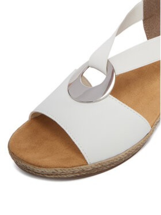 Rieker Sandały CEO-624H6-81 Biały