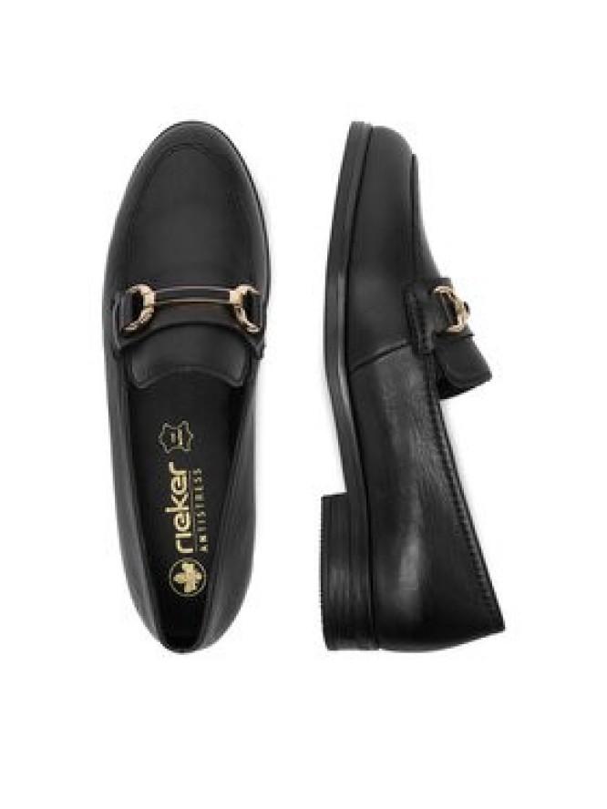 Rieker Loafersy 46262-01 Czarny